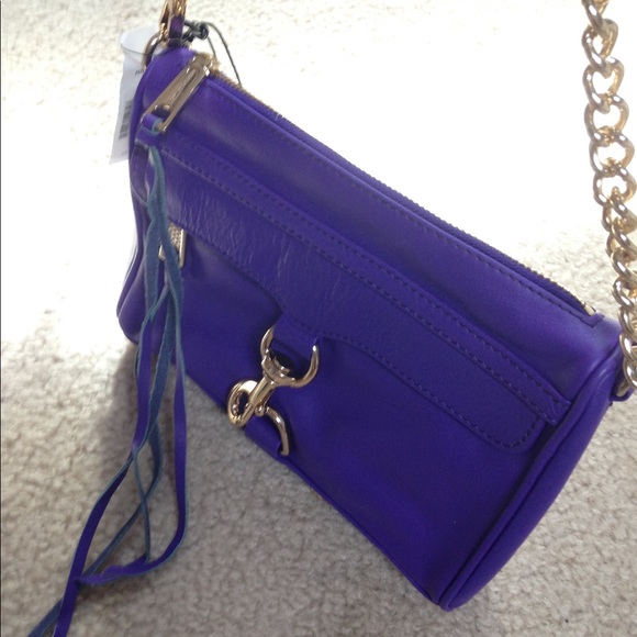 SOLD!NWT Rebecca Minkoff Mini Mac in Hyper Purple - Picture 3 of 5